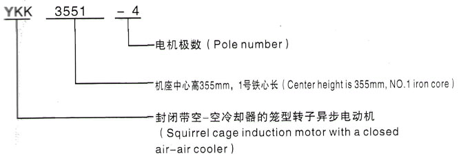 YKK系列(H355-1000)高压YKK5603-12三相异步电机西安泰富西玛电机型号说明